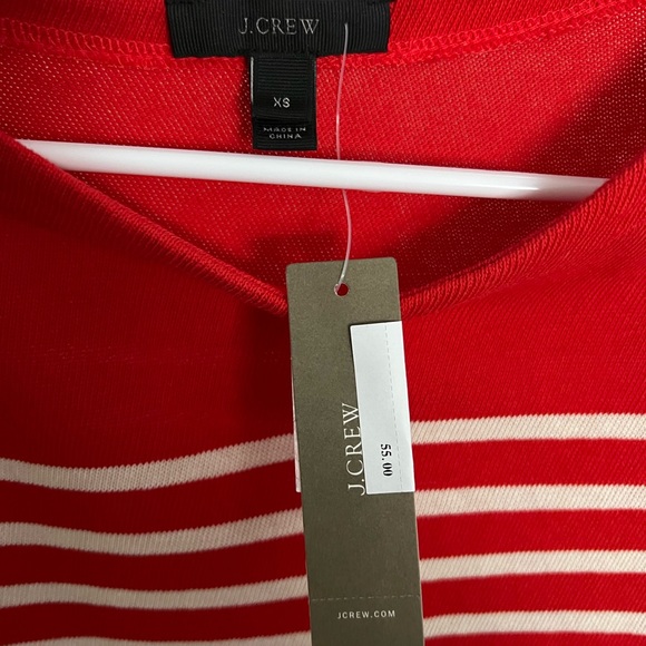 J. Crew Red Striped Shift Dress - Picture 3 of 3